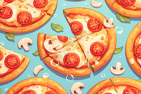 披萨美食背景图片