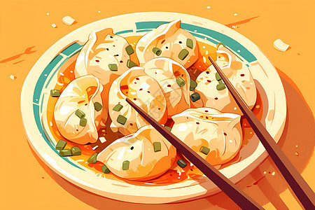 新鲜美味的饺子图片