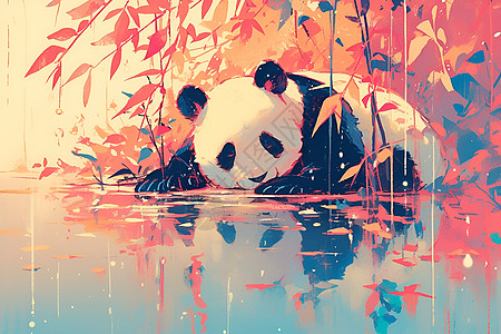 可爱的小熊猫图片