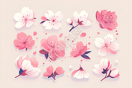 盛放的樱花花卉图片