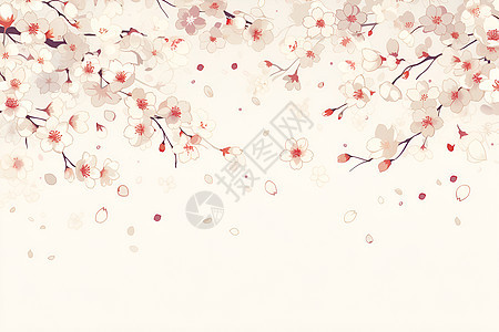 盛放的樱花植物图片