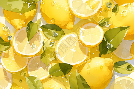 新鲜可口的柠檬图片