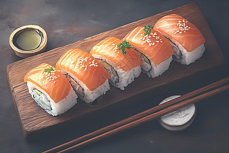 美味营养的寿司图片
