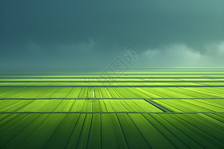 翠绿的田园风光图片