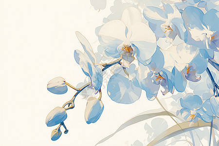 绚丽的蓝色花朵图片