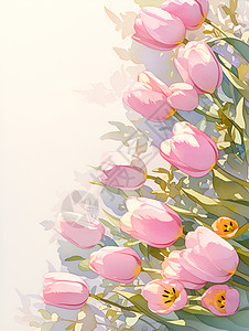 色彩斑斓的郁金香图片