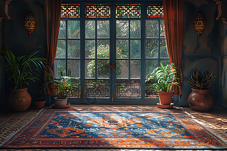摩洛哥风格地毯图片