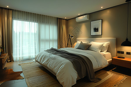 现代风格的卧室装修图片