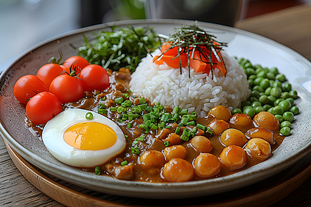 牛肉咖喱饭背景