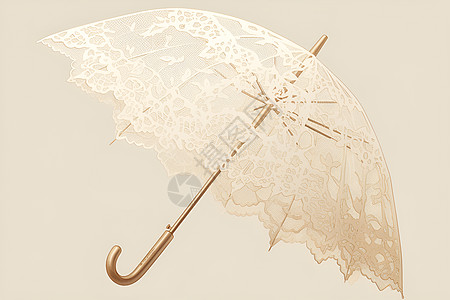 蕾丝伞的优雅背景图片