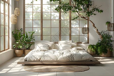 日式风格的卧室图片
