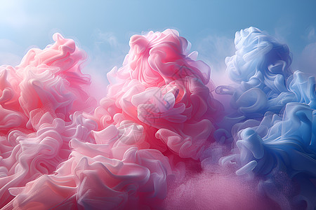 飘渺云海的棉花糖图片
