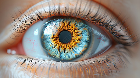 眼睛中的视网膜图片