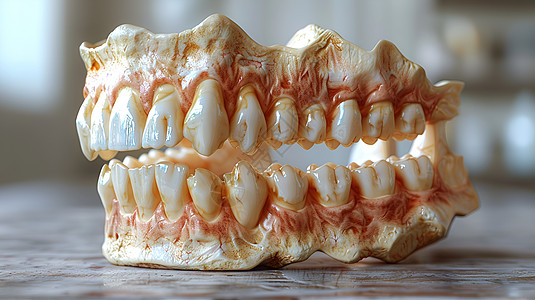 立体的牙齿模型图片