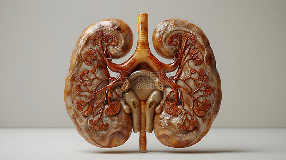 立体的肾脏器官图片