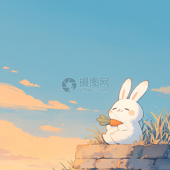 可爱的卡通小兔图片