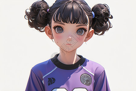 可爱足球少女图片