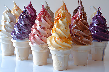 多彩冰淇淋艺术图片