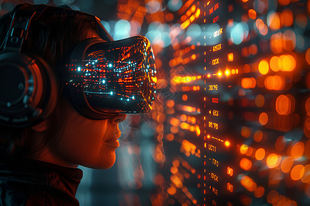高科技的VR眼镜图片