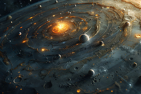 奇幻梦幻的太阳系图片