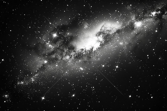 夜空中的星云图片