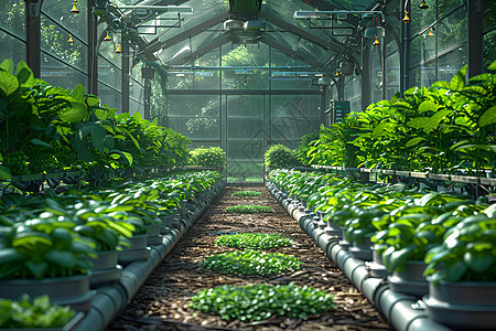 温室大棚蔬菜图片