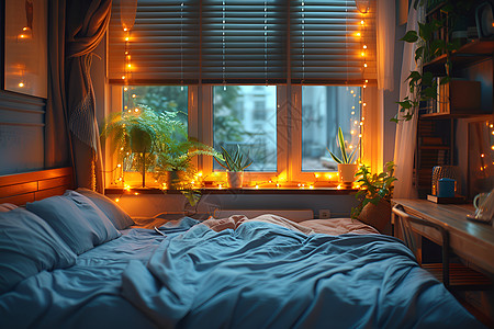 卧室的灯光图片