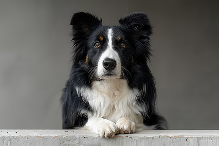 好奇的牧羊犬图片