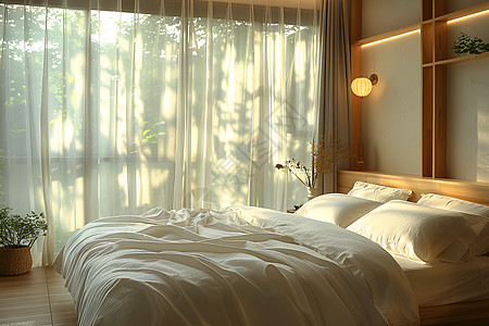 温馨的现代卧室图片
