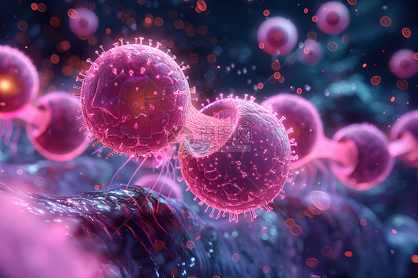 癌细胞纳米粒子图片