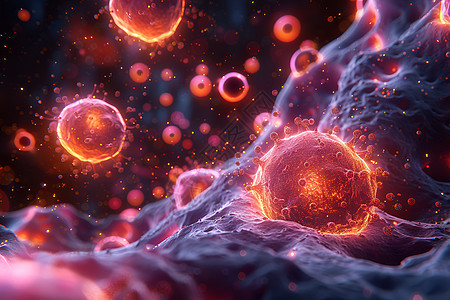 肿瘤细胞细胞纳米颗粒图片