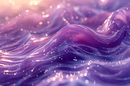 紫色的动感波浪图片