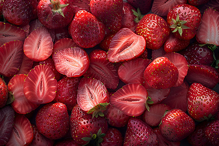 美味的草莓干图片