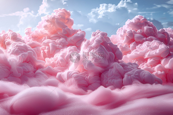棉花糖般的云彩图片