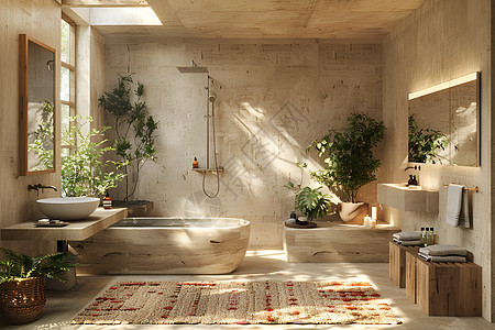 住宅内的浴室图片