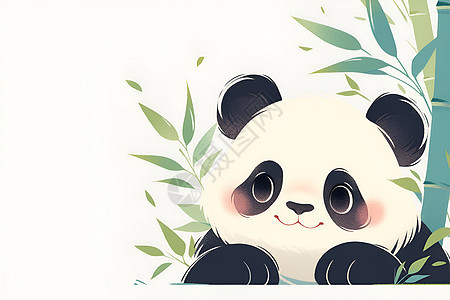 熊猫与翠竹图片