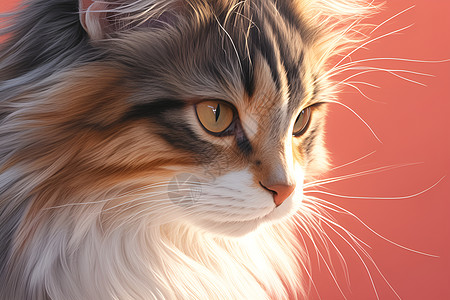 漂亮的长毛猫图片