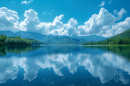 湖光山色景观图片