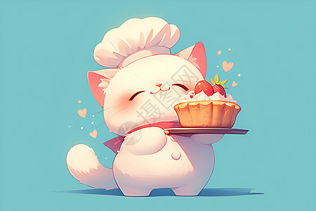 猫咪小厨师图片