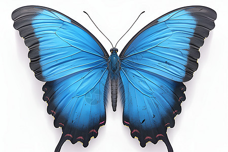 翩跹的蓝蝴蝶图片