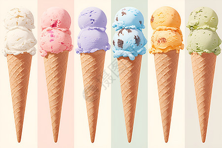可口美味的冰淇淋图片