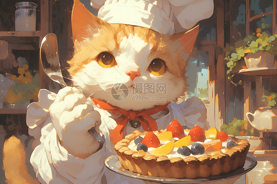 美食猫主厨图片