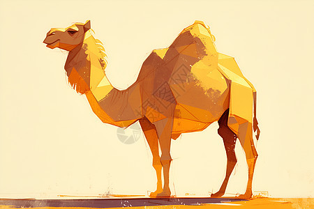 一只可爱的骆驼图片