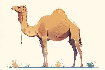 骆驼的优美姿态图片