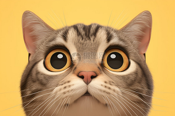 大眼睛的猫咪图片