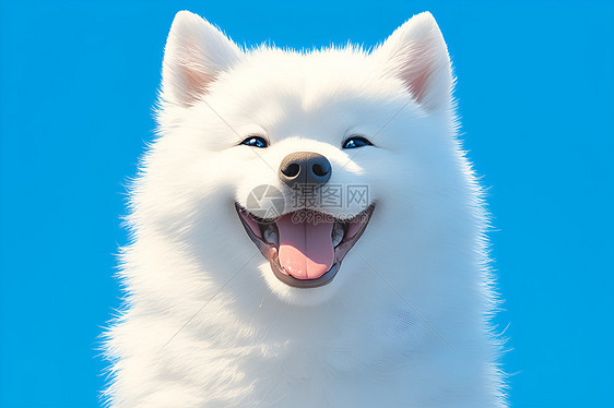 快乐微笑的狗狗图片