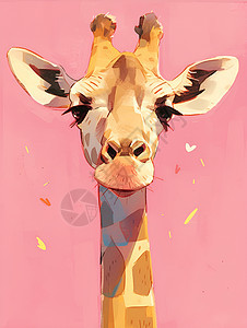 优雅而温暖的长颈鹿图片
