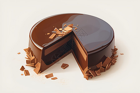 美味巧克力蛋糕图片