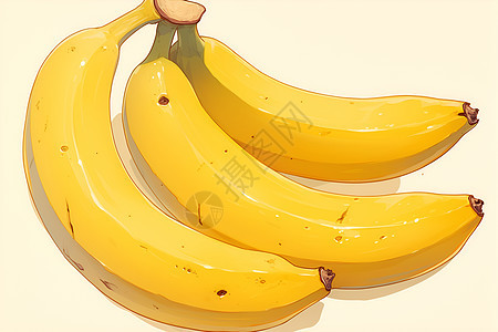 美味香蕉插画图片