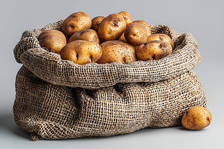 乡村风情的土豆袋图片